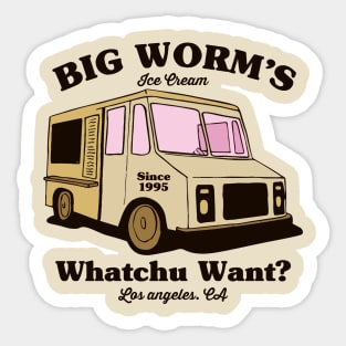 Big Worm's Ice Cream - Los Angeles CA Sticker